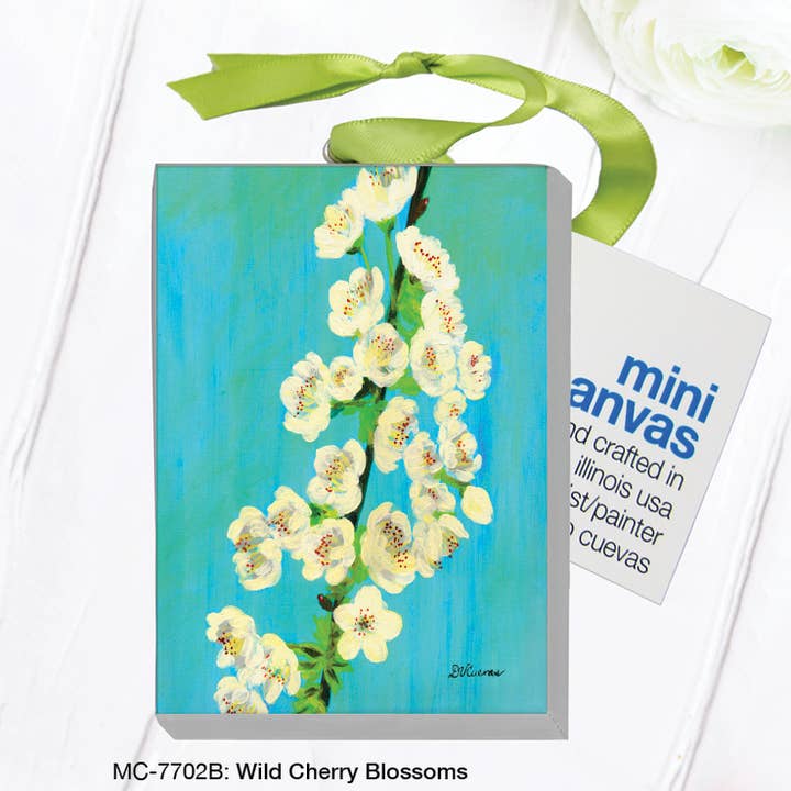 Wild Cherry Blossoms, Mini Canvas (MC-7702B) for wholesale by Printed Canvas