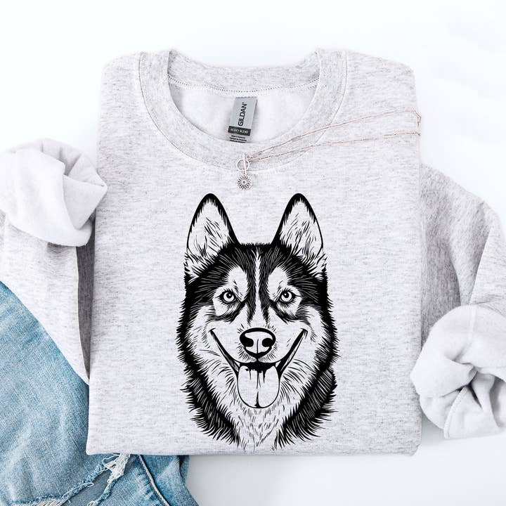 Husky, Pet, Dog Breed Sweatshirt for wholesale by Refinery Number One LLC