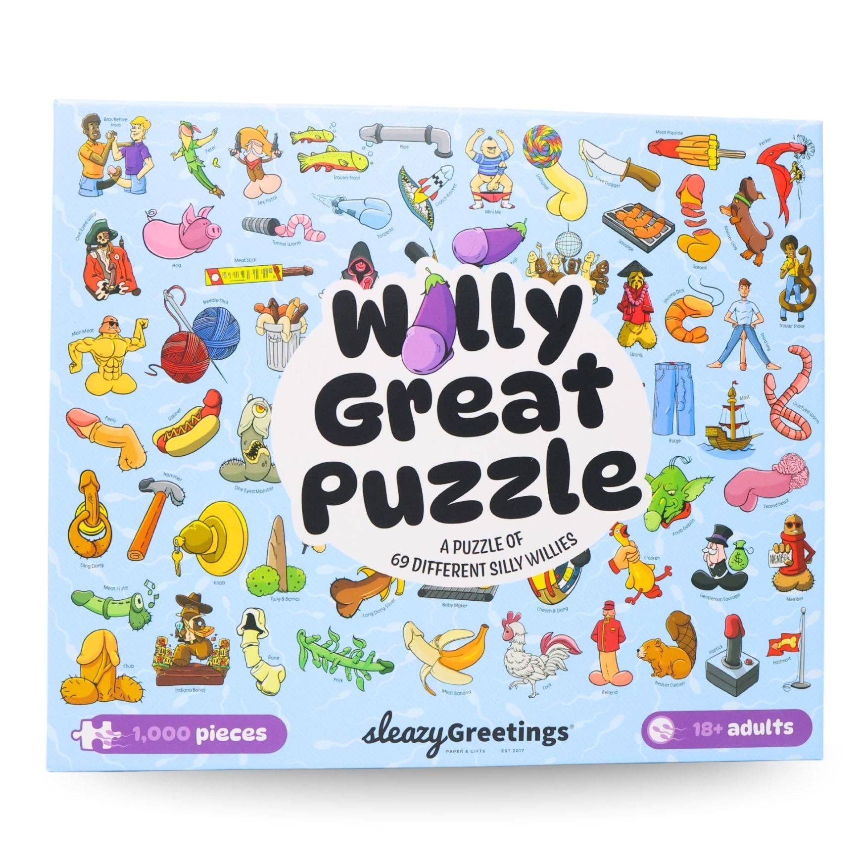 Sleazy Greetings - Wholesale Puzzle - Adult - Willy Great Puzzle - Funny Penis 1000 Piece Jigsaw Puzzle8