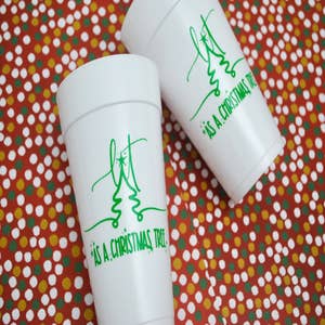 Reindeer Party Cups, Nutcracker, Elf, Set of Christmas Party Cups With  Straws, Recyclable Plastic Cups, Holiday Sale 