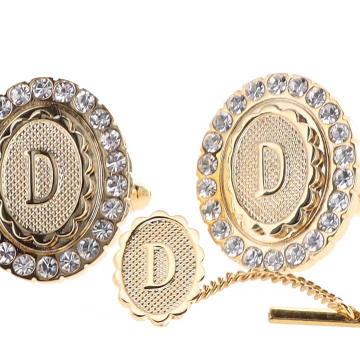 Dubal Brothers - Vendita all'ingrosso Gemelli - Gemelli e fermacravatte Vittorio Vico Bling iniziali: dalla A alla Z di Classy Cufflinks4
