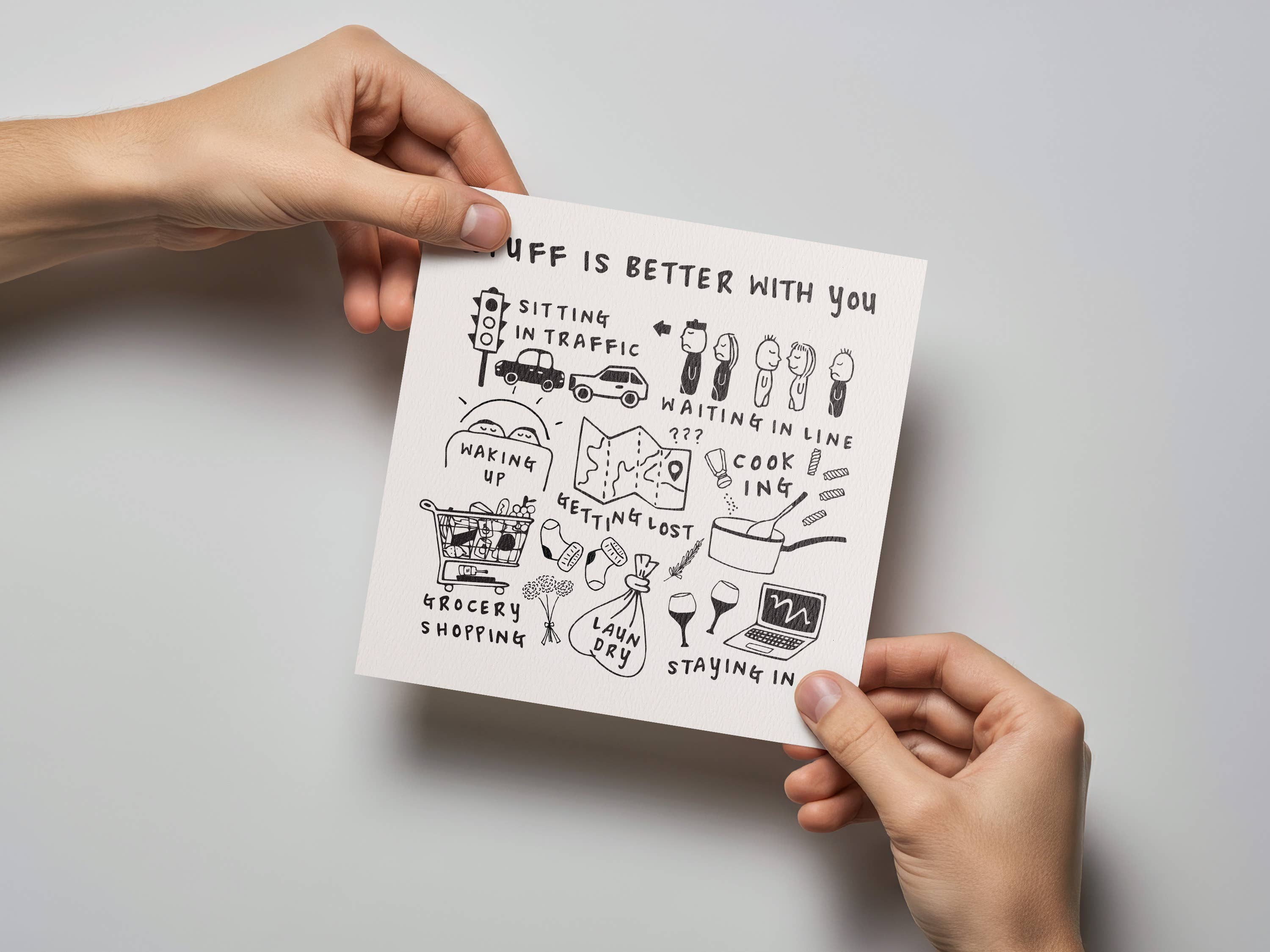 Kwohtations - Wholesale Love Card - Stuff is Better With You Valentine's Day Card2