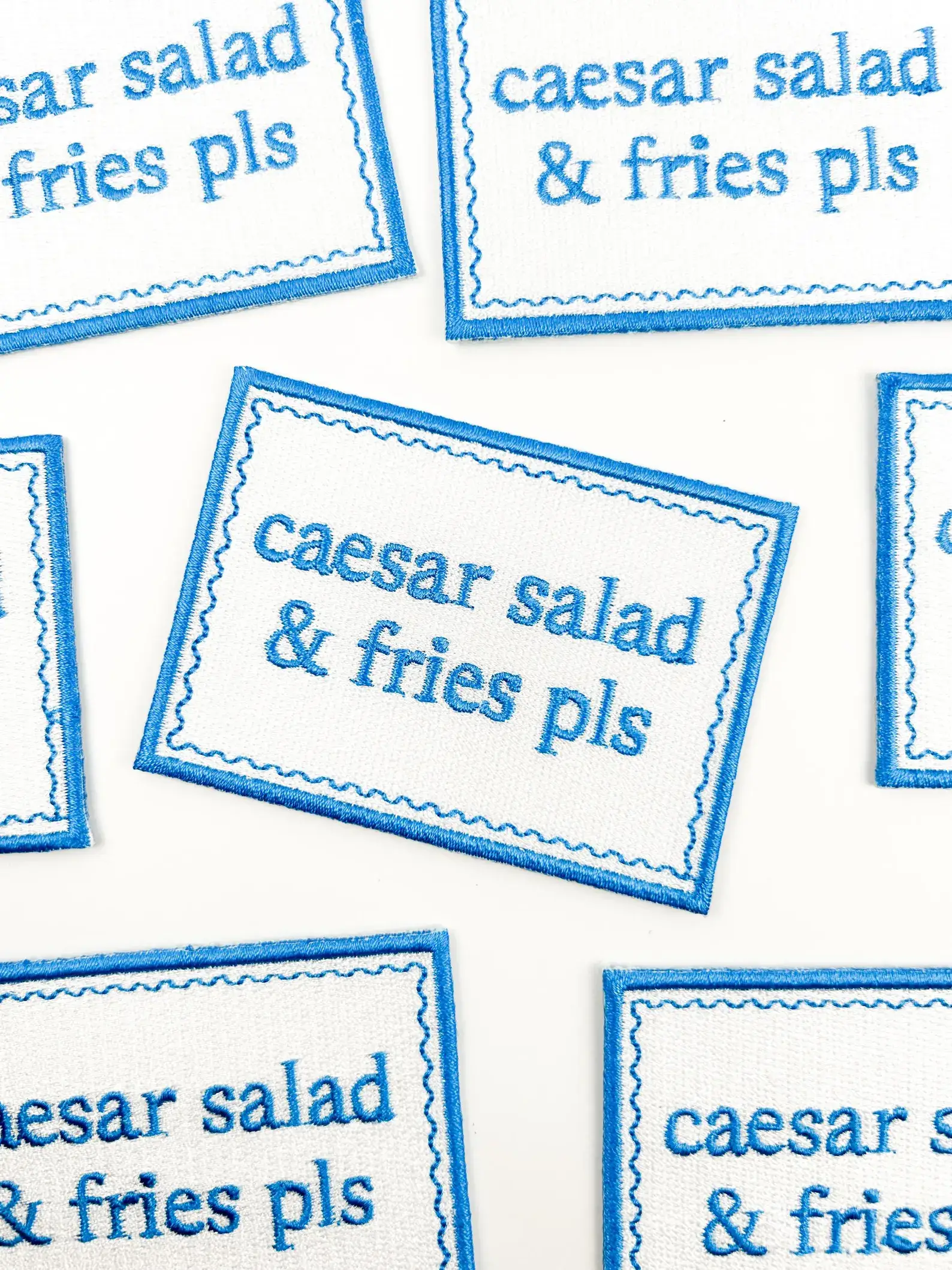 Field Trip Threads - Wholesale Patch - Caesar Salad & Fries Pls Patch – Funny Embroidered Iron On4