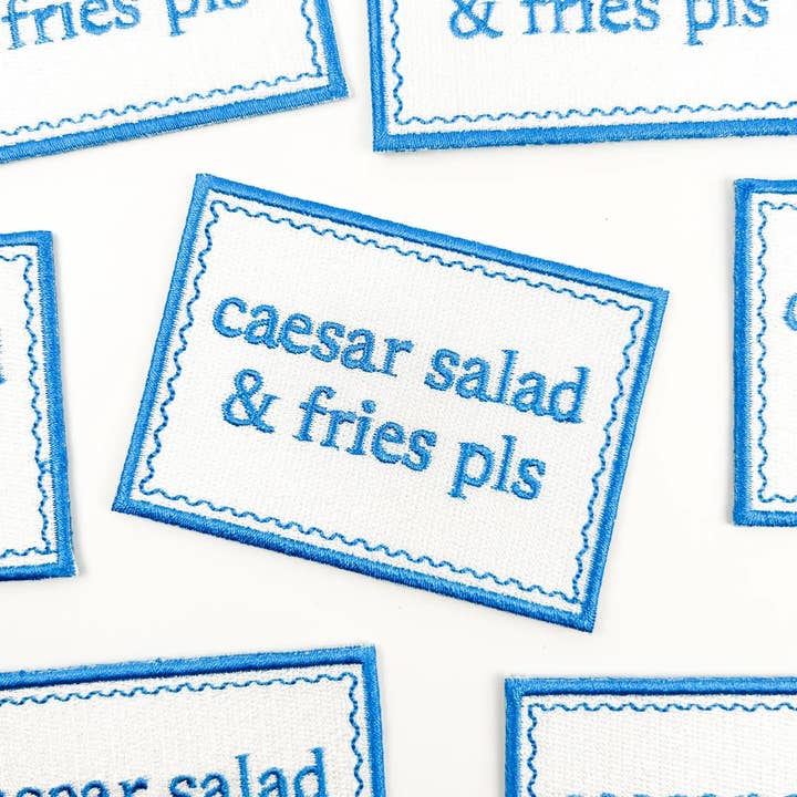 Field Trip Threads - Wholesale Patch - Caesar Salad & Fries Pls Patch – Funny Embroidered Iron On4