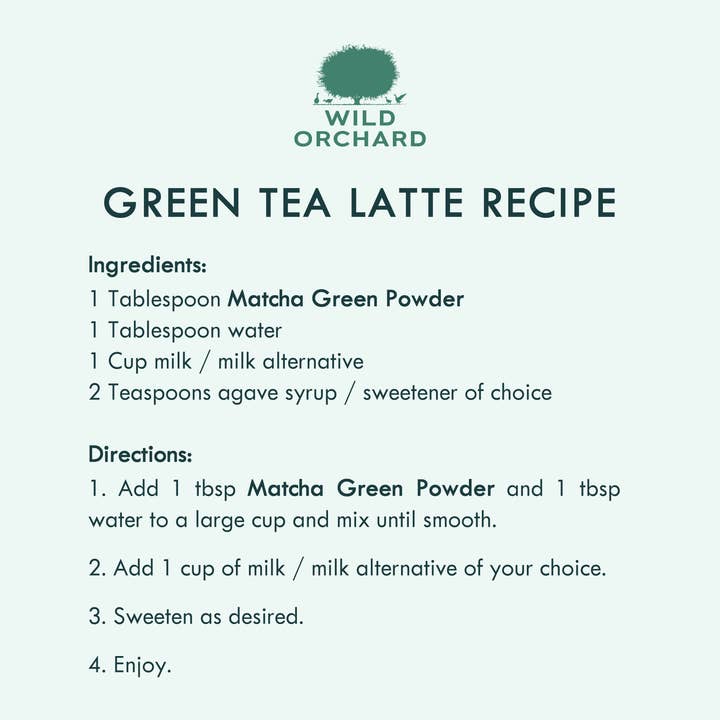 Wild Orchard Tea Company - Wholesale Protein/Superfood Powder - Matcha Green – Regenerative Organic Superfood Powder5