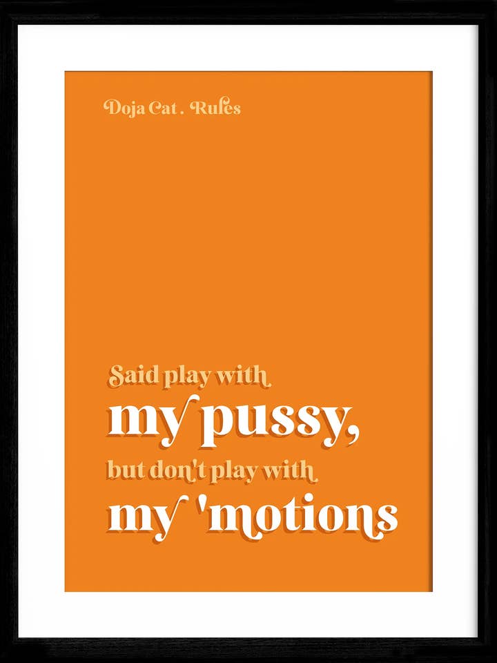 Doja cat - Rules for wholesale by Oh So Connie