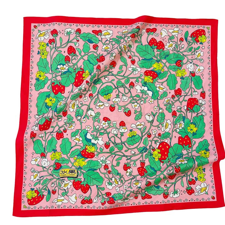 pogpals - Wholesale Bandana - Women's - Strawberry Froggy ✿ Bandana5
