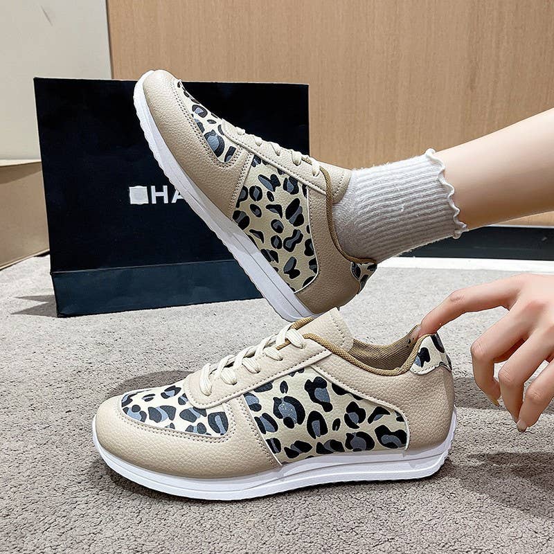 Comely Fashion - Wholesale Sandals - Women's - Leopard Casual Fashion Women's Sneakers1