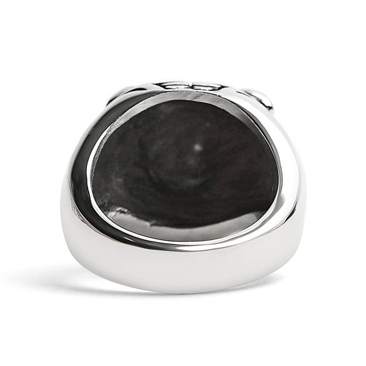WJW - Wholesale Cocktail/Statement Ring - Stainless Steel Snarling Tiger Ring
