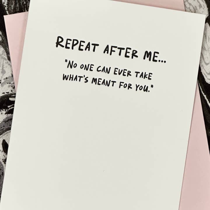 Repeat After Me for wholesale by Paper Epiphanies