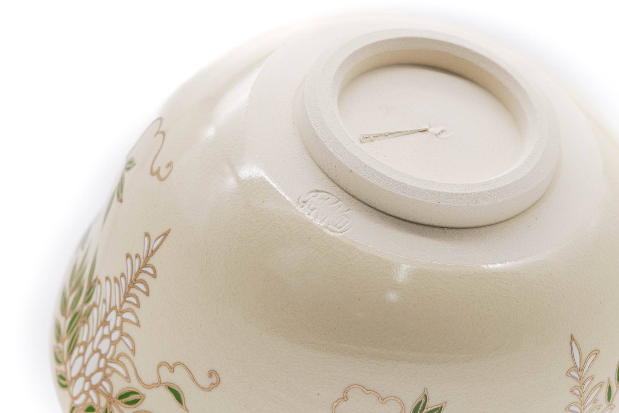 Tezumi - Wholesale Bowl - Japanese Matcha Bowl - 宮地英香 Eikō Miyaji - Purple Wisteria Kyo-yaki Chawan - 300ml6