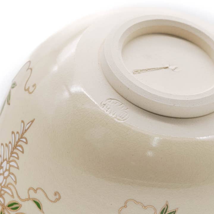 Tezumi - Wholesale Bowl - Japanese Matcha Bowl - 宮地英香 Eikō Miyaji - Purple Wisteria Kyo-yaki Chawan - 300ml6