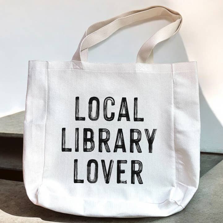 Local Library Lover Bookish Tote Bag for wholesale by 521handmade