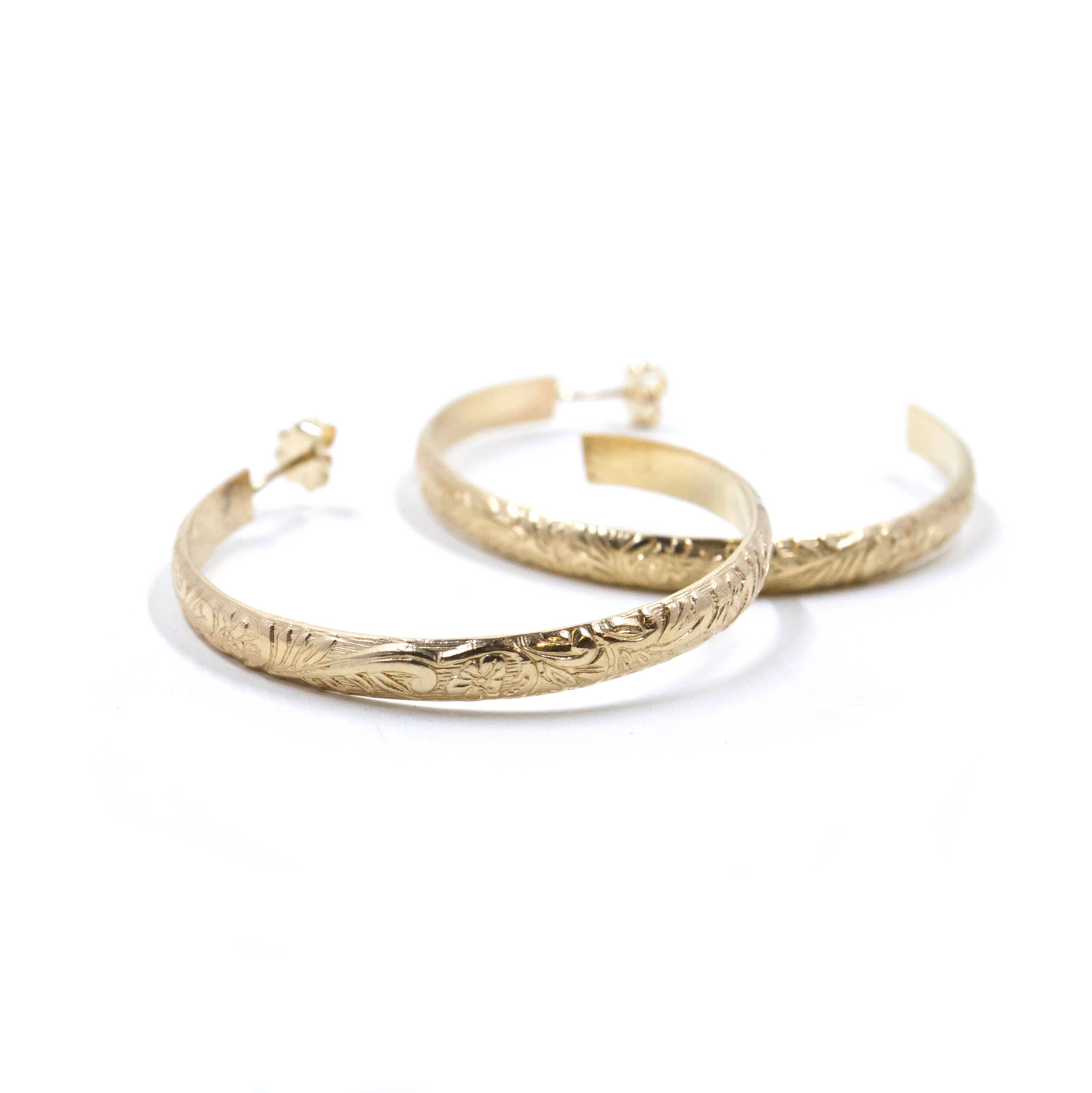 Bent by Courtney - Wholesale Hoop Earrings - Flora Hoops2