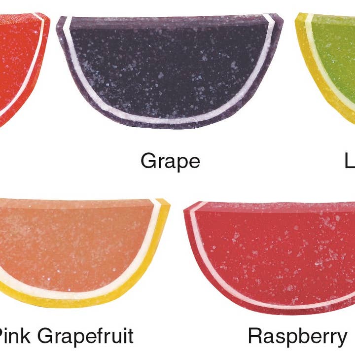 Boston Fruit Slices - Wholesale Gummy - 5LB Box Individually Wrapped Fruit Slices - BULK1