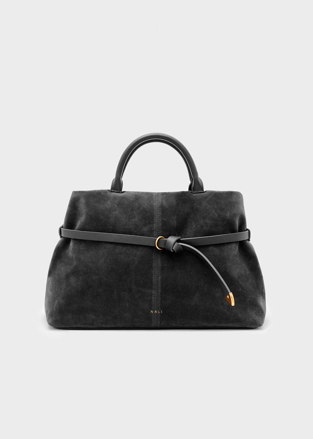 NALI' - Wholesale Top Handle Bag - Women's - MELISSA HANDBAG + SHOULDER STRAP BLACK - N64