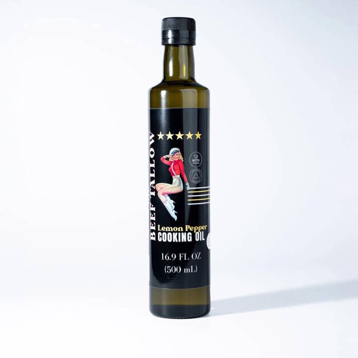 Lady May Tallow - Venta al por mayor Aceite de cocina - Aceite de cocina de sebo de res alimentada con pasto premium - Probado en restaurantes | Elige tu sabor7