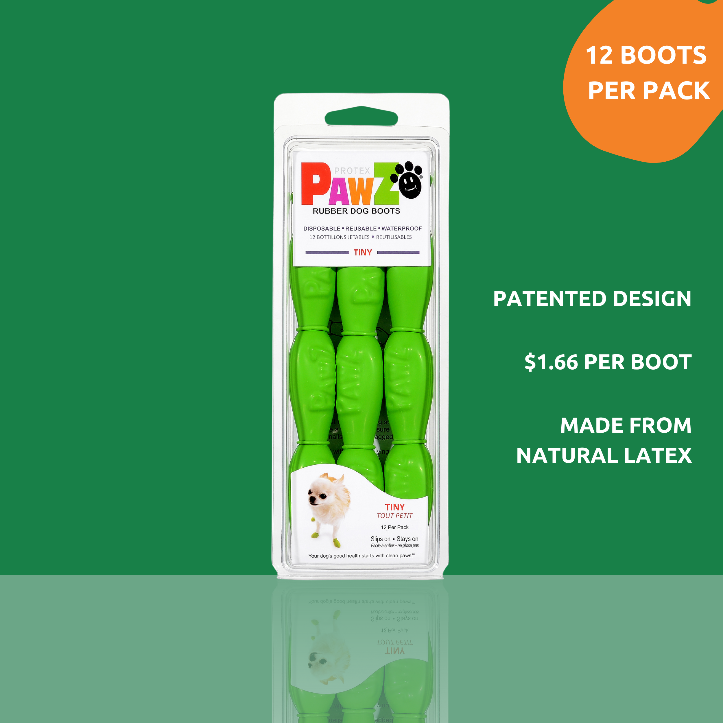 Downtown Pet Supply – wholesale Pet paw protection – PawZ Rubber Dog Boots, 12 Boots8