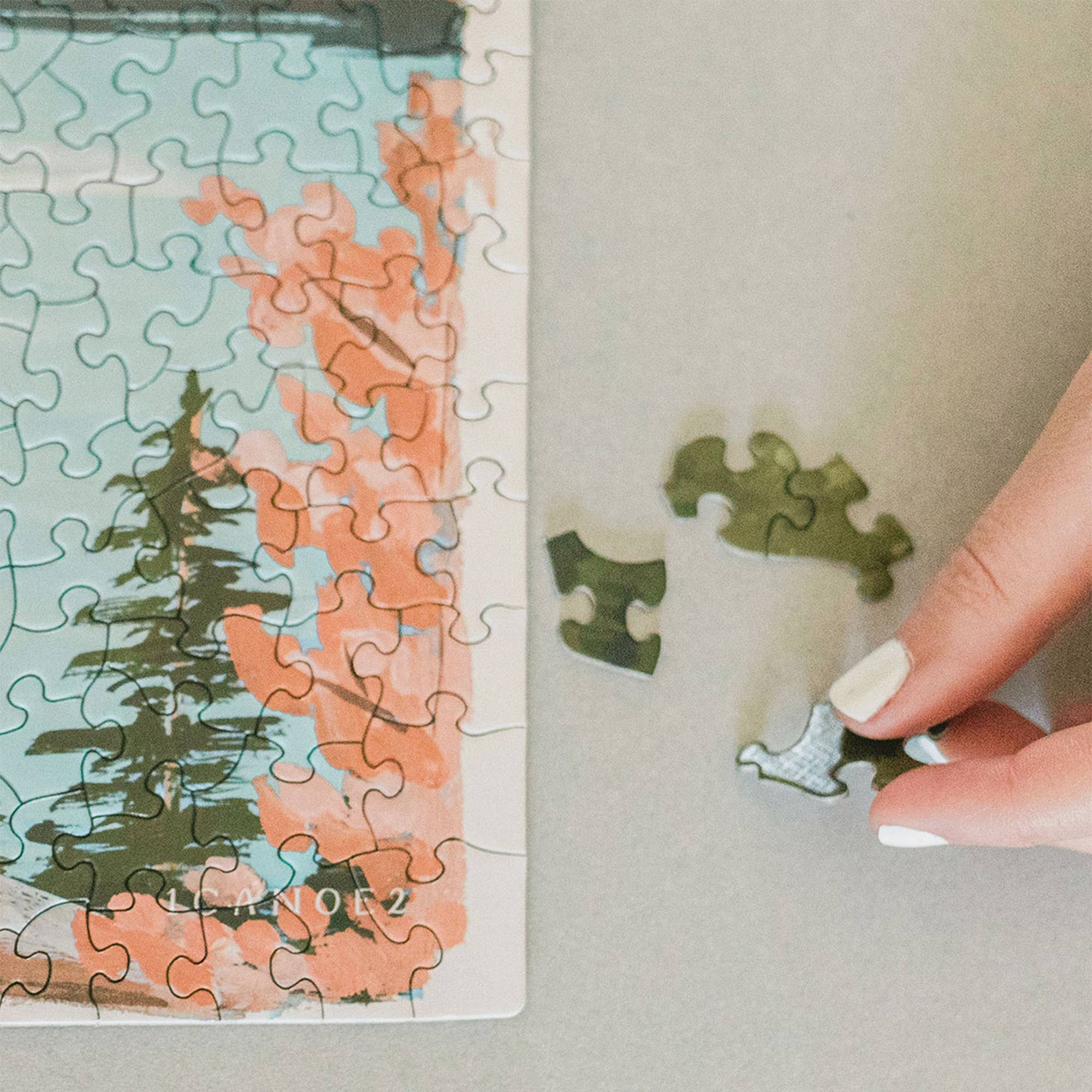 1canoe2 | One Canoe Two Paper Co. - Wholesale Puzzle - Adult - Alpine Moon - 1,000 Piece Jigsaw Puzzle6