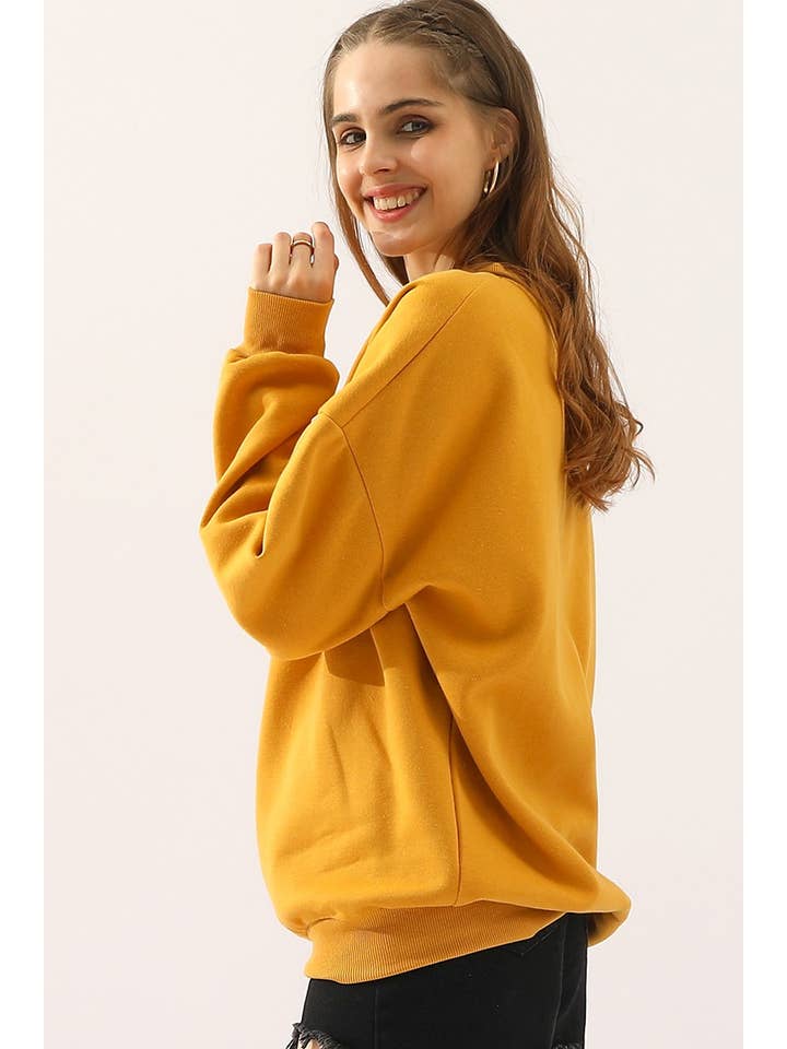 NINEXIS - Wholesale Sweatshirt - Women's - CWTTL902_CREW NECK LONG SLEEVE PULLOVER SWEATSHIRT TOPS12
