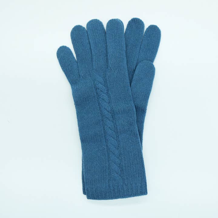 Portolano - Wholesale Gloves - Women's - CASHMERE GLOVES WITH MINI CABLE