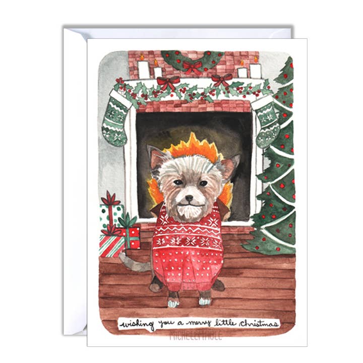 Biglietto di auguri - Merry Little Christmas per la vendita all'ingrosso da parte di michele maule