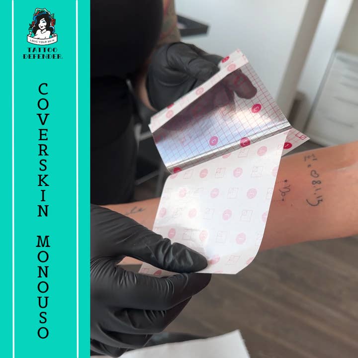 Tattoo Defender - Wholesale Tattoo Ointment/Care - Protective and water-repellent film for tattoos in sheets3