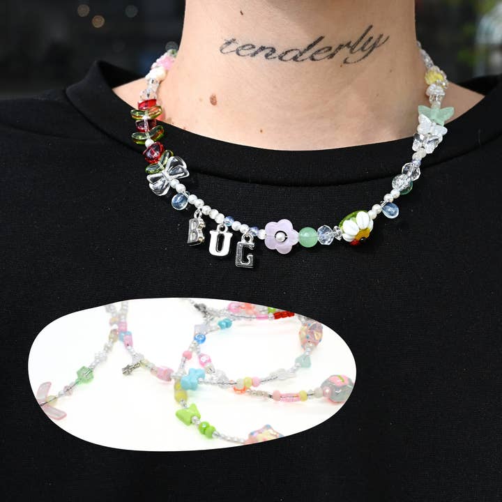 Beaded Charm Necklace for wholesale by Riley Grae