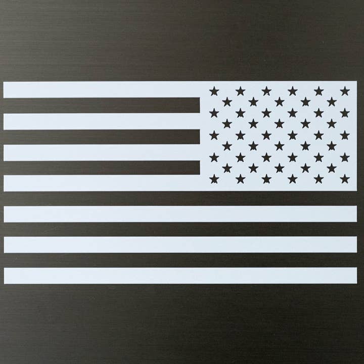 Reverse Flag Decal-White for wholesale by 13 Stripes