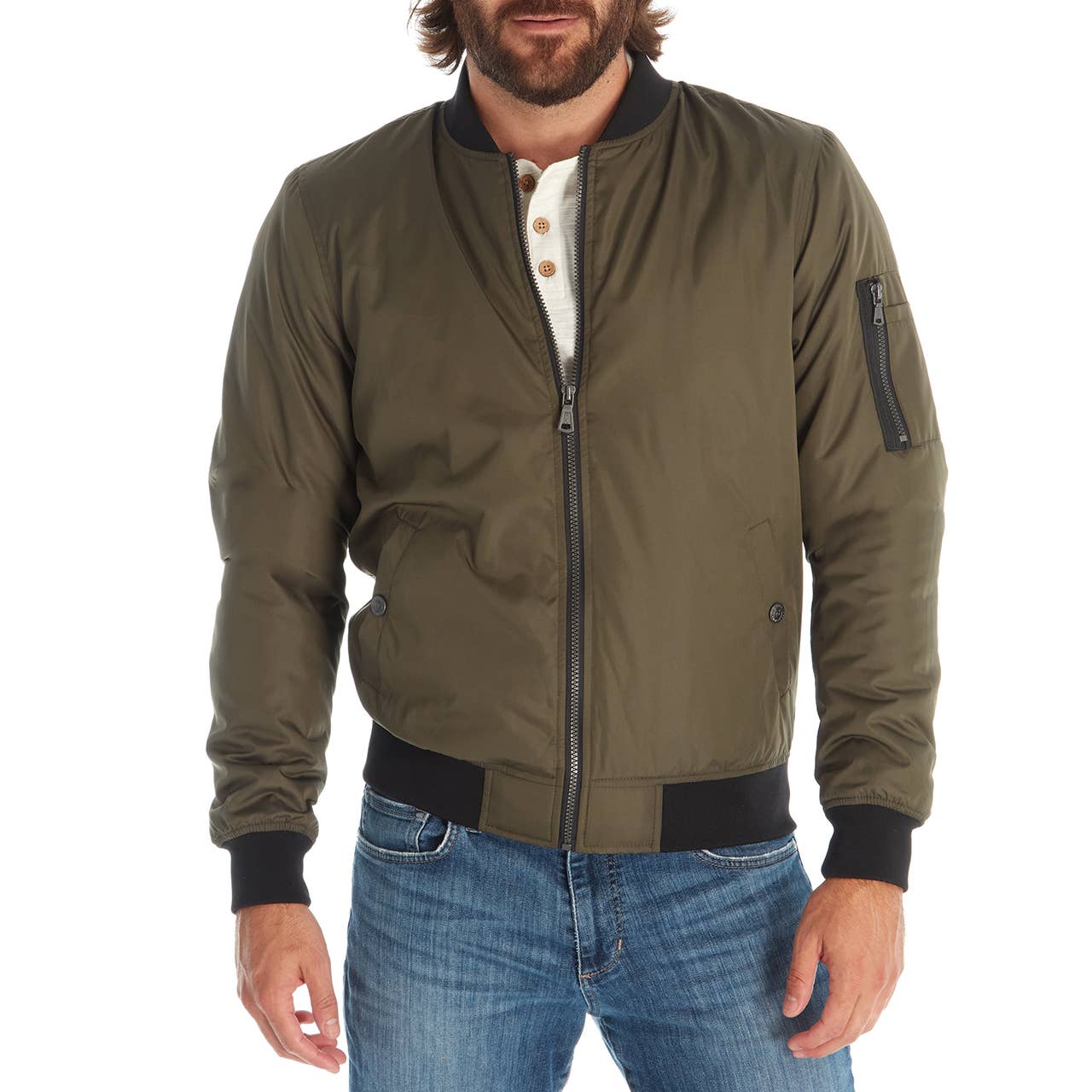 PX - Wholesale Bomber Jacket - Men's - Lewis Sherpa Lined Bomber Jacket3