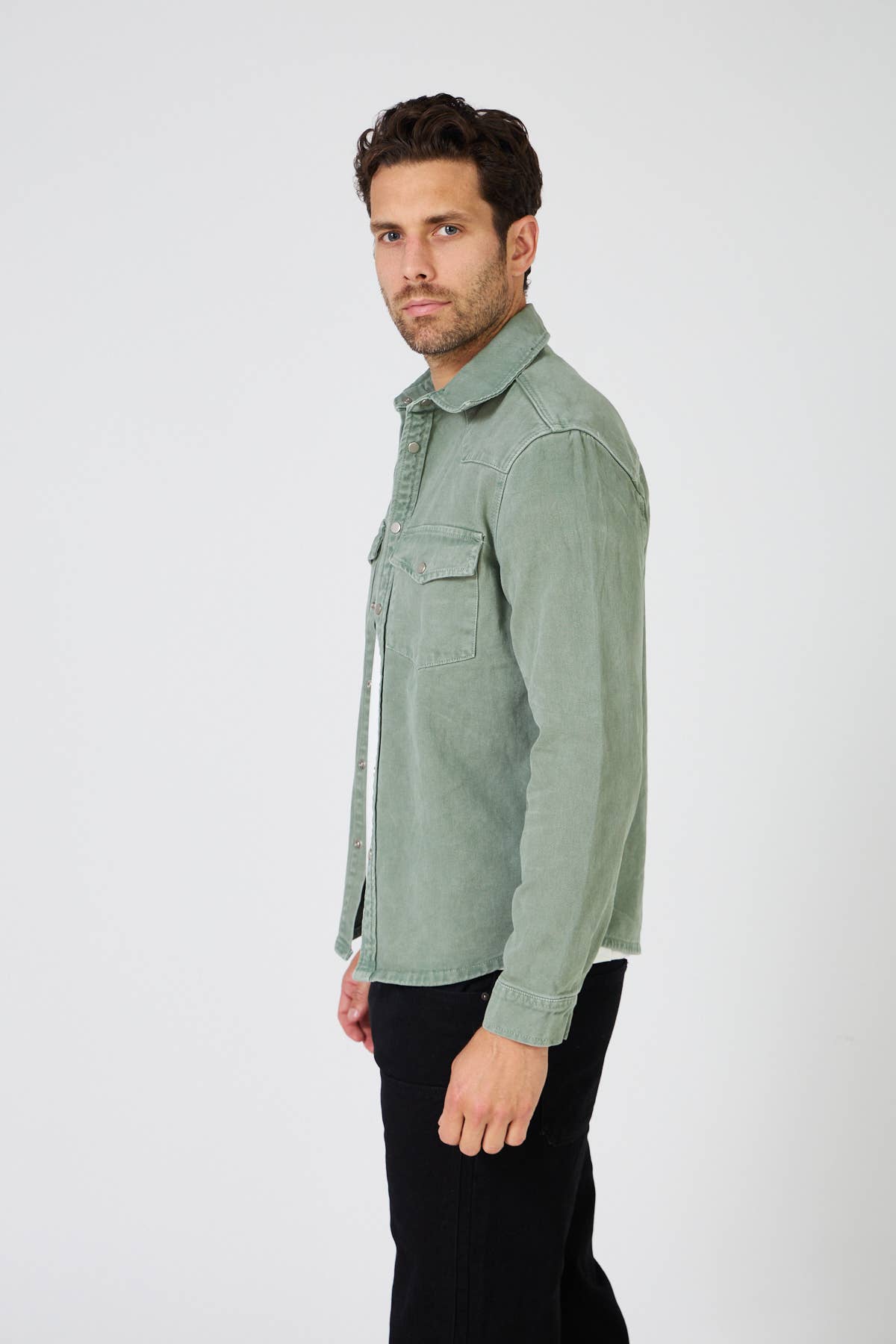 TOP MONDAY - Wholesale Shirt Jacket/Shacket - Men's - Men's Denim "Western" Overshirt - Slim Fit8