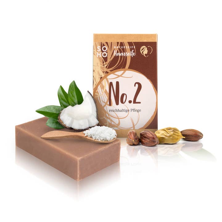 sapone per capelli | n. 2 | capelli secchi per la vendita all'ingrosso da parte di Soho Naturkosmetik