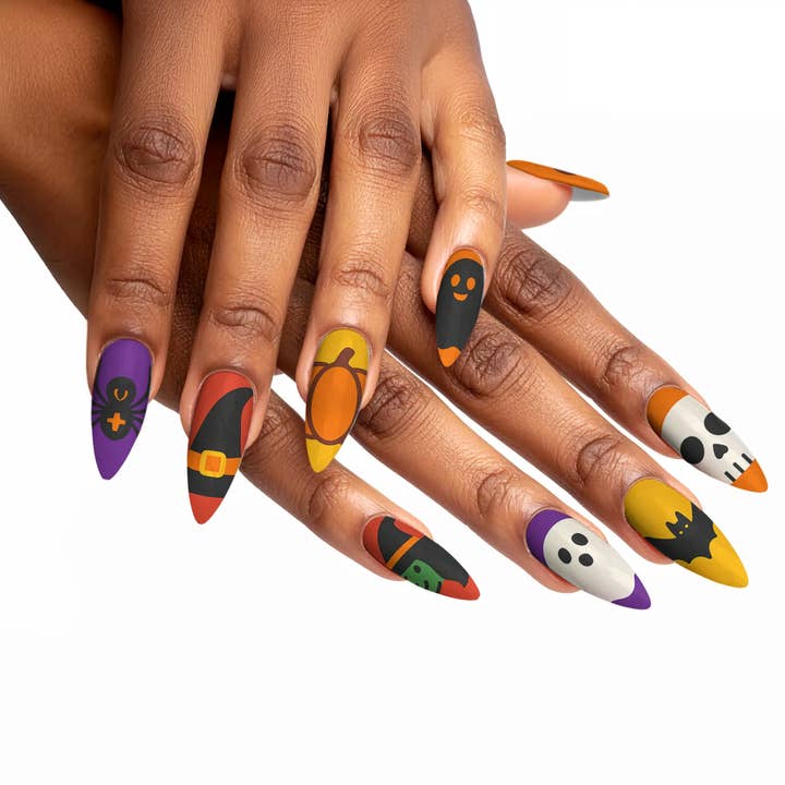 FYNE BODY - Wholesale Press-on/fake nails - Candy Corn Cuties Multicolor Halloween Press-On Nails52