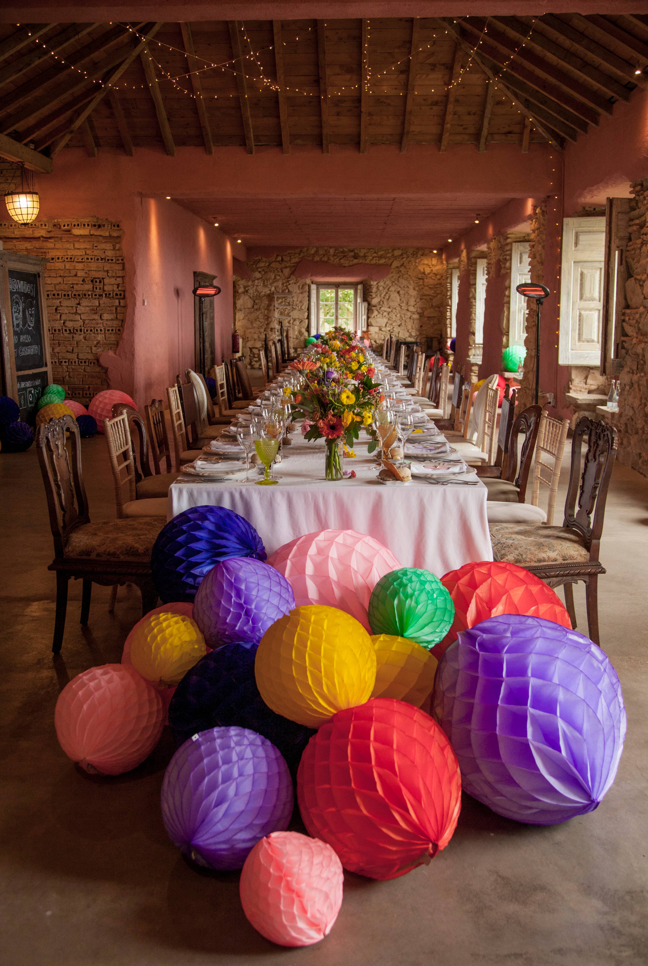 studio THIE - Vente Décalcomanie – décorations de fête - Trio de boules alvéolées en papier11