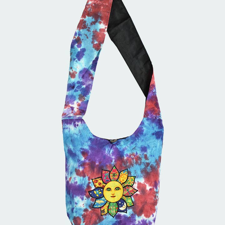 Kathmandu Imports - Wholesale Crossbody Bag - Women's - Tie-Dye Hobo Bag (CODE-623)
