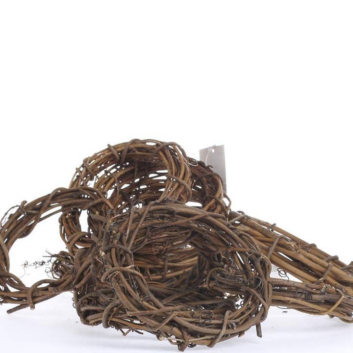 Factory Direct Craft - Wholesale Wreath - 6-Inch Natural Grapevine Wreath - Rustic Vine Twig Decor1