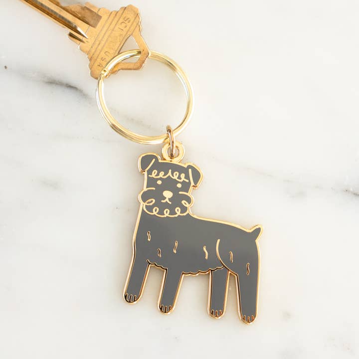 Everyday Olive - Wholesale Keychain - Women's - Schnauzer Dog Keychain