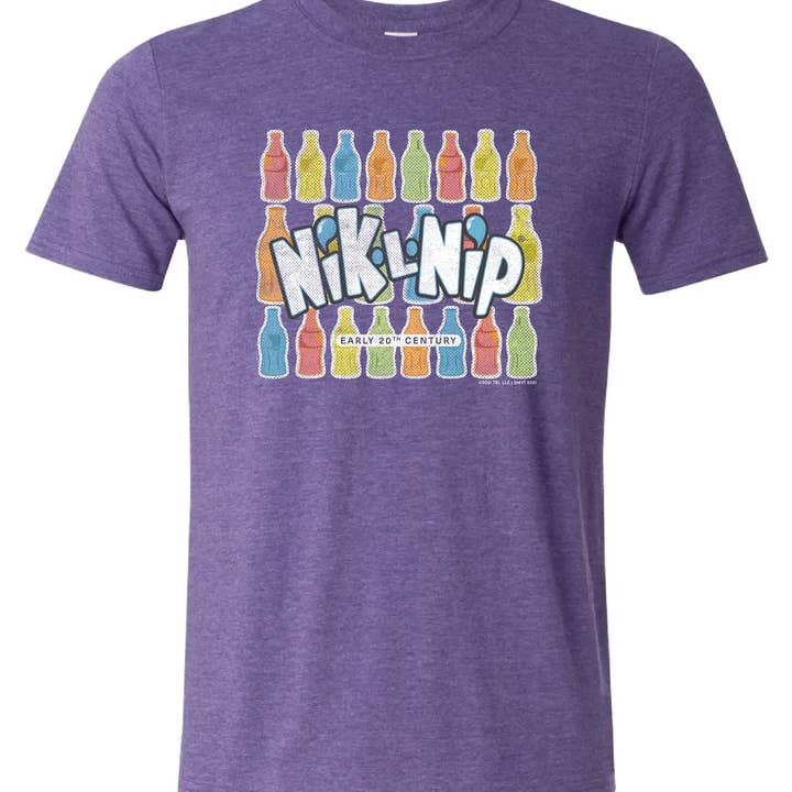 Nik-L-Nip Vintage Logo T-Shirt, Tee for wholesale by Grandpa Joe's Candy Shop