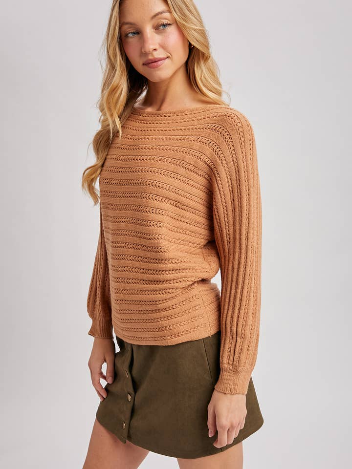 Bluivy - Wholesale Knit Sweater - Women's - TEXTURED VERSATILE SWEATER PULLOVER14