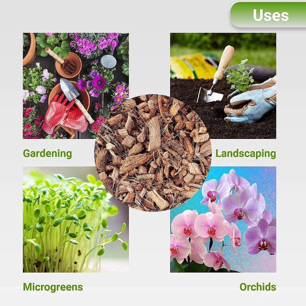 Coconut Coir Husk Chips Coco Mulch for wholesale on Faire7