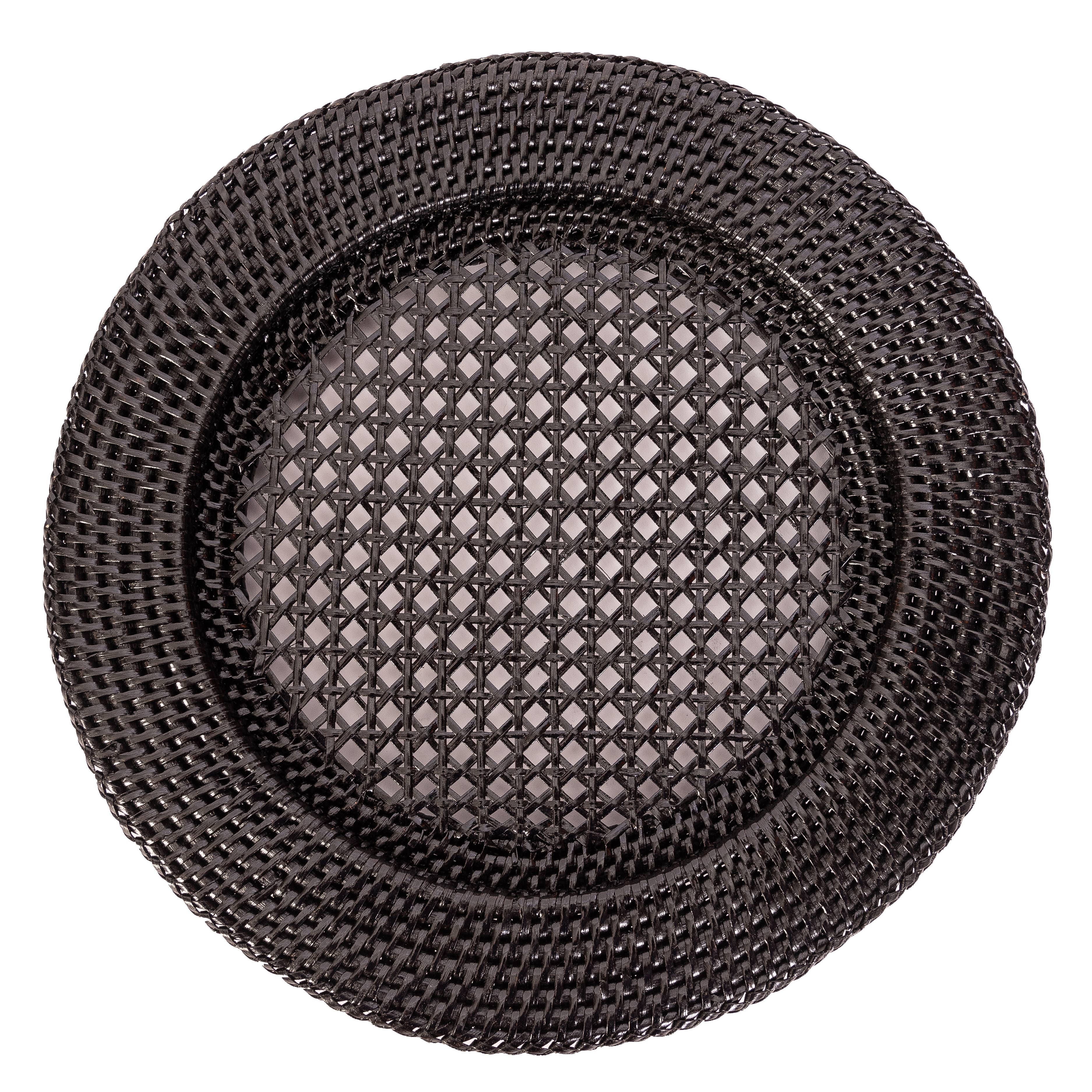 Artifacts Trading Company – wholesale Charger plate – Rattan Open Weave Charger Plate3
