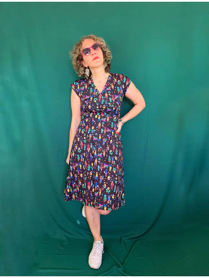 La Compiano - Wholesale Dress - Women's - Ella Dress - Print Planters2