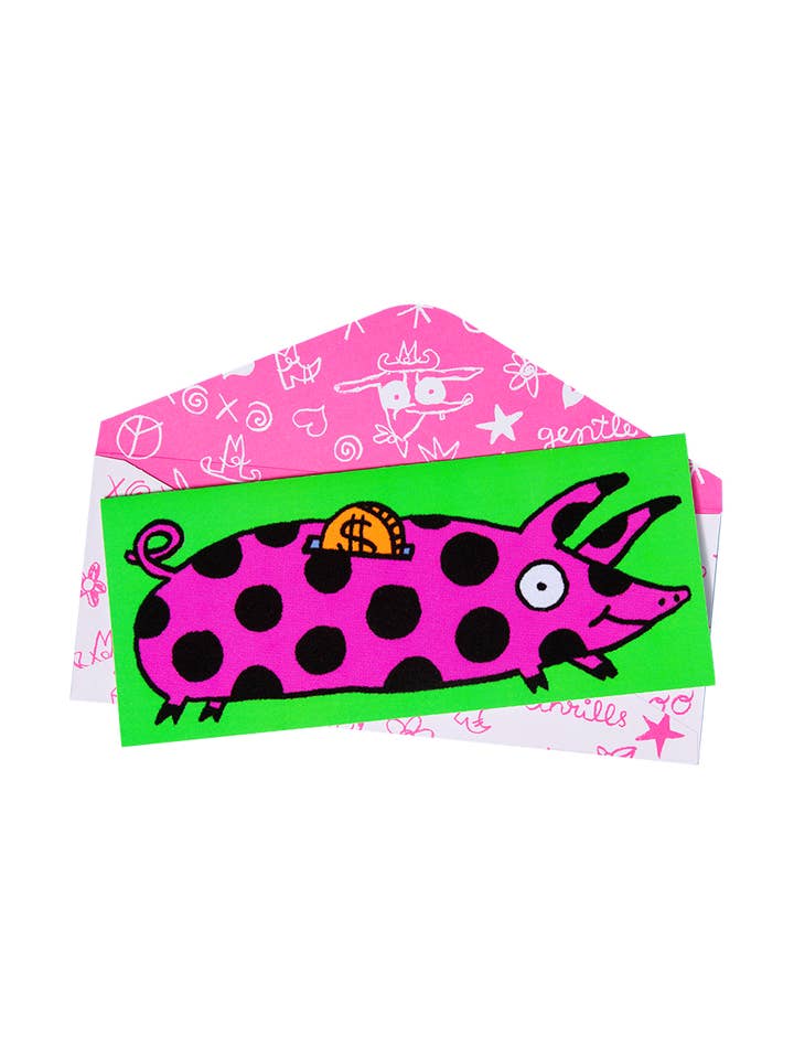 tarjeta Fuzzy Piggy Bank para venta al por mayor de gentle thrills