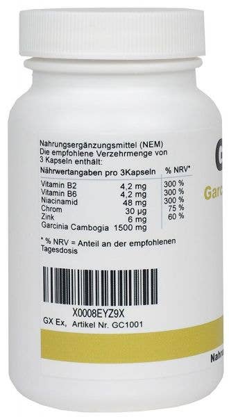 EXVital - Wholesale Oral Supplement/Vitamin - GC Ex, 1500 mg Garcinia Cambogia Extract1
