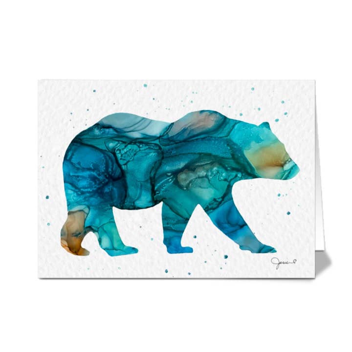 Carte de vœux ours pour la vente par Hearts Your Life