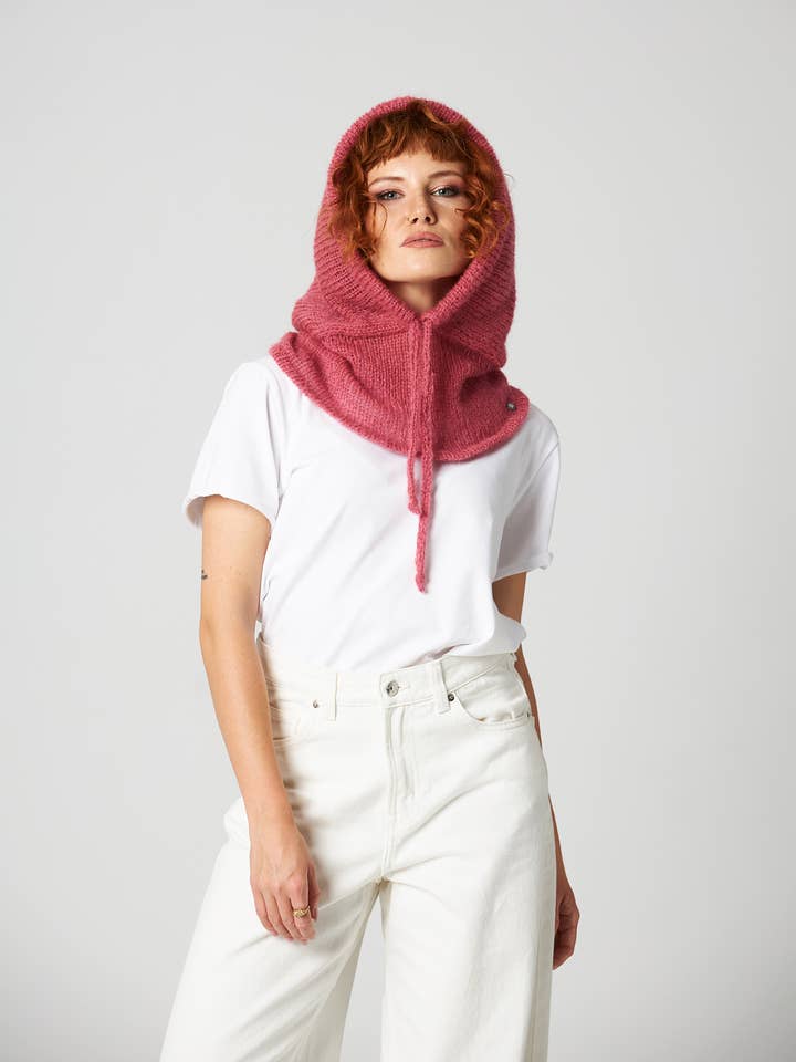 Alpaca bivakmuts - Poederroze voor wholesale door You by Tokarska