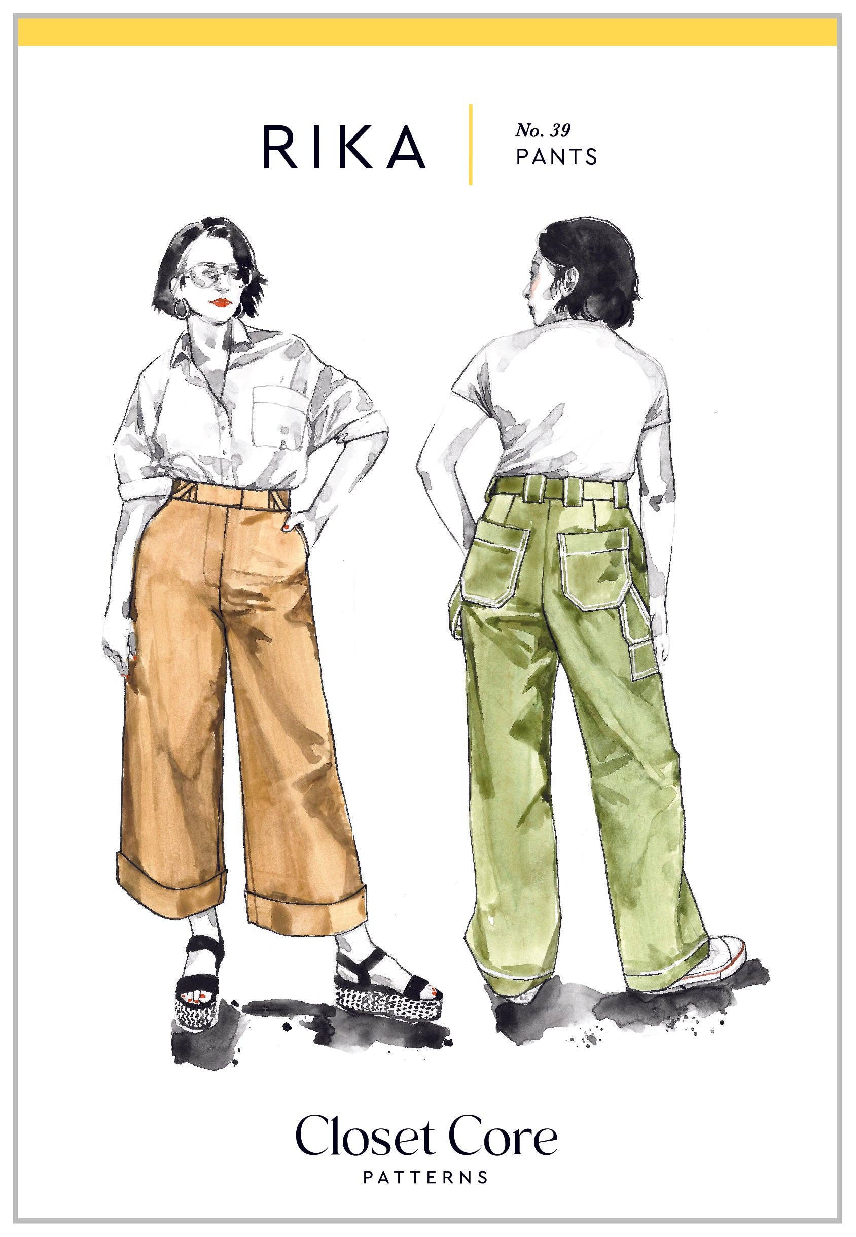 Closet Core Patterns - Wholesale Craft Sewing Kit - Rika Pants Sewing Pattern22