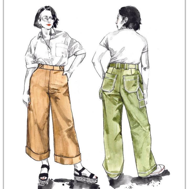 Closet Core Patterns - Wholesale Craft Sewing Kit - Rika Pants Sewing Pattern22