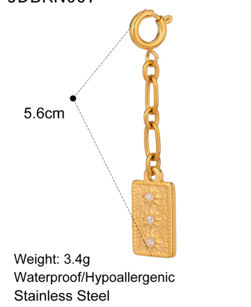 HoopLa - Wholesale Pendant/Charm Necklace - Bikini Charms- Clip On - Stainless Steel - 8