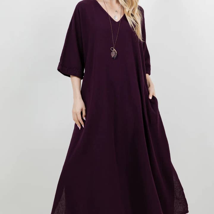 Anya One Size Flydende 100% Bomuldsgaze Kjole for engroshandel hos Cottonways